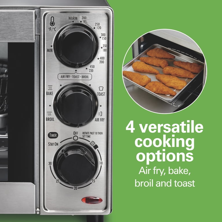 Hamilton Beach 4-in-1 Air Fryer Toaster Oven, Stainless Steel photo 3