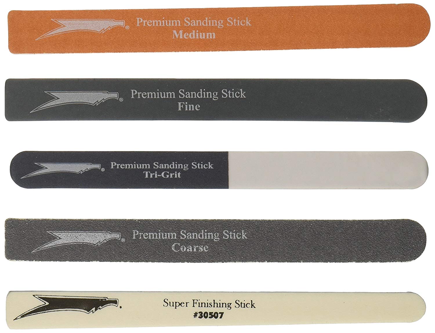 Value Pack Sanding Stick, Includes 5 long tapered sanding sticks By