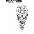 thumbnail image 3 of WWS-Tattoo Tech, 2 Sheets Large Semi Permanent Tattoo, Adult Art Design Temporary Tattoos, Lasts 1-2 Weeks, Waterproof, Realistic Look, No Adhesive, No Reflection (Ancient Symbols), 3 of 4