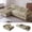 Khaki, variant on Modern L-Shape Cloud Couch, Modular Sectional 3-Seat with Oversized Chaise, Black Boneless Couch for Living Room, Memory Foam Compressed Sofa Sleeper