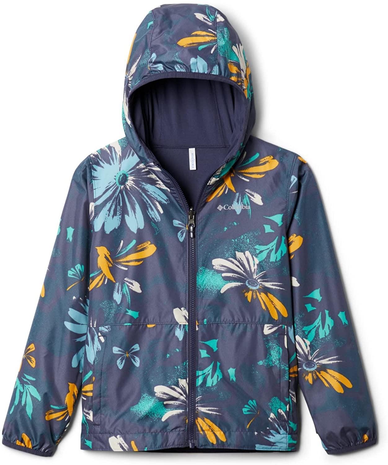 Columbia Youth Pixel Grabber Reversible Jacket - Nocturnal Daisy Party Multi