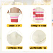 American Trends 6 Pairs Women's Crew Socks Breathable Comfortable Cotton Athletic Socks Soft Socks for Daily Wear, Running, Gym, Work