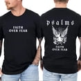 thumbnail image 4 of Faith Over Fear Psalms Double Sided Christian T-Shirt – Wings Religious Graphic Tee, Bible Verse Shirt, Inspirational Faith Gift for Men & Women, 4 of 6