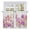 White, variant on Pink Purple Spring Floral Tier Curtains, Summer Flower Botanical Light Filtering Kitchen Curtains, 2Pcs Rod Pocket Half Window Treatments Panels for Sink Cafe Cabinet Basement 27.5x45 Inches
