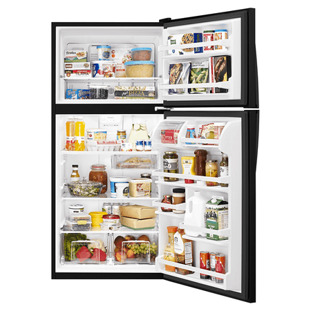 Whirlpool - 18.3 Cu. Ft. Top-Freezer Refrigerator - Black
