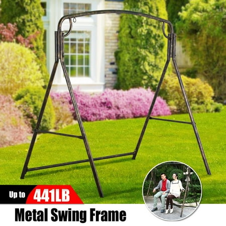 Yard Swing Stand - Yaheetech Iron A Frame Porch Swing Stand Bronze Finish,Capacity: 441 Lb