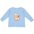 thumbnail image 3 of Inktastic Cute Lil' Cow Boys or Girls Long Sleeve Toddler T-Shirt, 3 of 5
