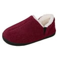 thumbnail image 2 of Chenyee Women’s Winter Warm Bootie Slippers Plush Suede Flat Memory Foam Fleece Lined House Slippers, 2 of 5