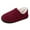 Wine, variant on Men's Fuzzy Slippers Comfy Memory Foam House Shoes Slip-On Warm Winter Indoor Outdoor(Orange,39)