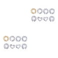 thumbnail image 4 of pitrice Nipples Rings Trendy Comfortable Convenient Piercings Decorative Accessories Pedant Jewelries for Dressing As Shown 8 Pieces 2Set, 4 of 6