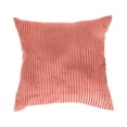 thumbnail image 2 of PONPRNGY Throw Pillow Covers Decorative 1Pc Soft Velvet Corduroy Striped Square Cushion Cover for Bench Couch Decor, 19 x 19 inch, 2 of 7