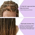thumbnail image 2 of Lyricalhair Lace Front Box Braided Wig for Black Women Hand Braids Baby Hair front Natural Hairline Micro Twist Braid Wigs Synthetic Hairpiece, 2 of 5