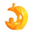 thumbnail image 1 of Halloween Pumpkin Light, Electronic Candle Lantern, Decorative Skull Candlestick Orange, 1 of 9