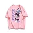 thumbnail image 1 of Sanrio Kuromi-Camiseta de manga corta para niña, camiseta de dibujos animados Kawaii Y2k, holgada, con estampado de Hip-hop, transpirable, Top informal de calle, regalos de verano, 1 of 7
