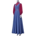 thumbnail image 2 of Fox Maid Marian Dress Renaissance Women's Blue Dress with Headdress, 2 of 7