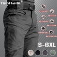 thumbnail image 3 of Pantalones largos militares informales ligeros de verano para hombre, impermeables, de secado rápido, para acampar, pantalones tácticos, transpirables, 3 of 4