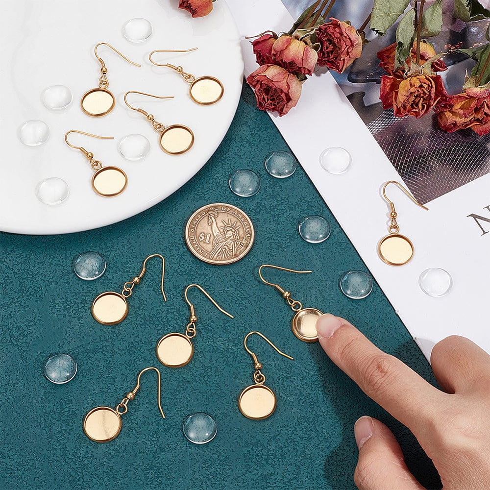 1Box DIY Earring Making Kit Including 40Pcs 4 Style 304