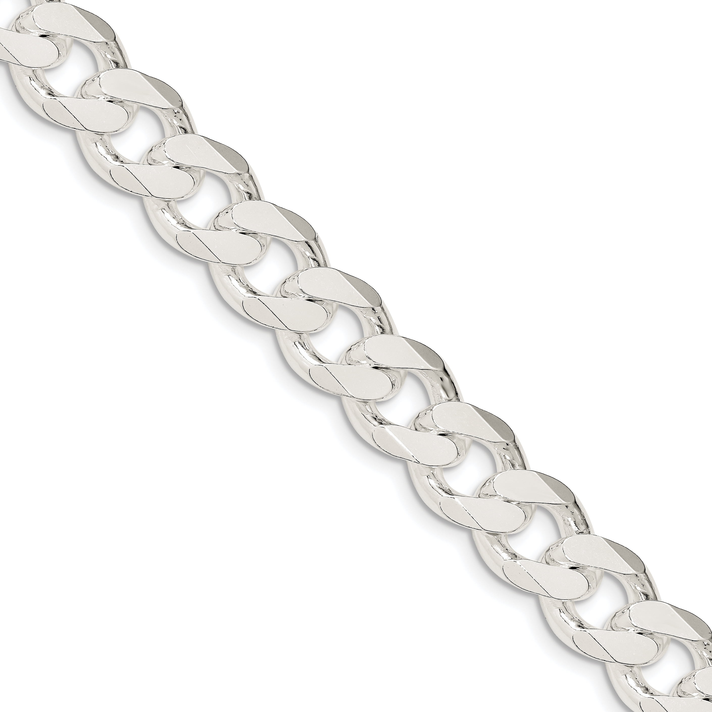Primal Silver Sterling Silver 13mm Curb 