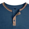 thumbnail image 6 of CHGBMOK Mens Henley Shirts Short Sleeve Button Neck T-Shirt Trendy Casual Pullover Shirts Solid Soft Stretch Tees Tops, 6 of 7