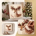thumbnail image 2 of BZPIZ Christmas DIY Pearl Diamond Painting Art Kit, Christmas Pearl Beads Art Craft for Teens Adults Beginner, Gemstone Diamond Dots Beads for Home Wall Decor Stress-Relieving Gift for Women Men, 2 of 6