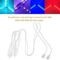 thumbnail image 5 of Gymnture 3 Meters Length Double-Ended RGB Lightening Extended Cord LED Connector for SMD 5050 3528 RGB LED Light Strip, 5 of 10
