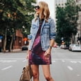 thumbnail image 4 of Lsque Neon Futuristic Dragon Pattern Summer Dresses for Women – Sleeveless T-Shirt Swing Sundress, Perfect for the Beach and Casual Days, 4 of 7