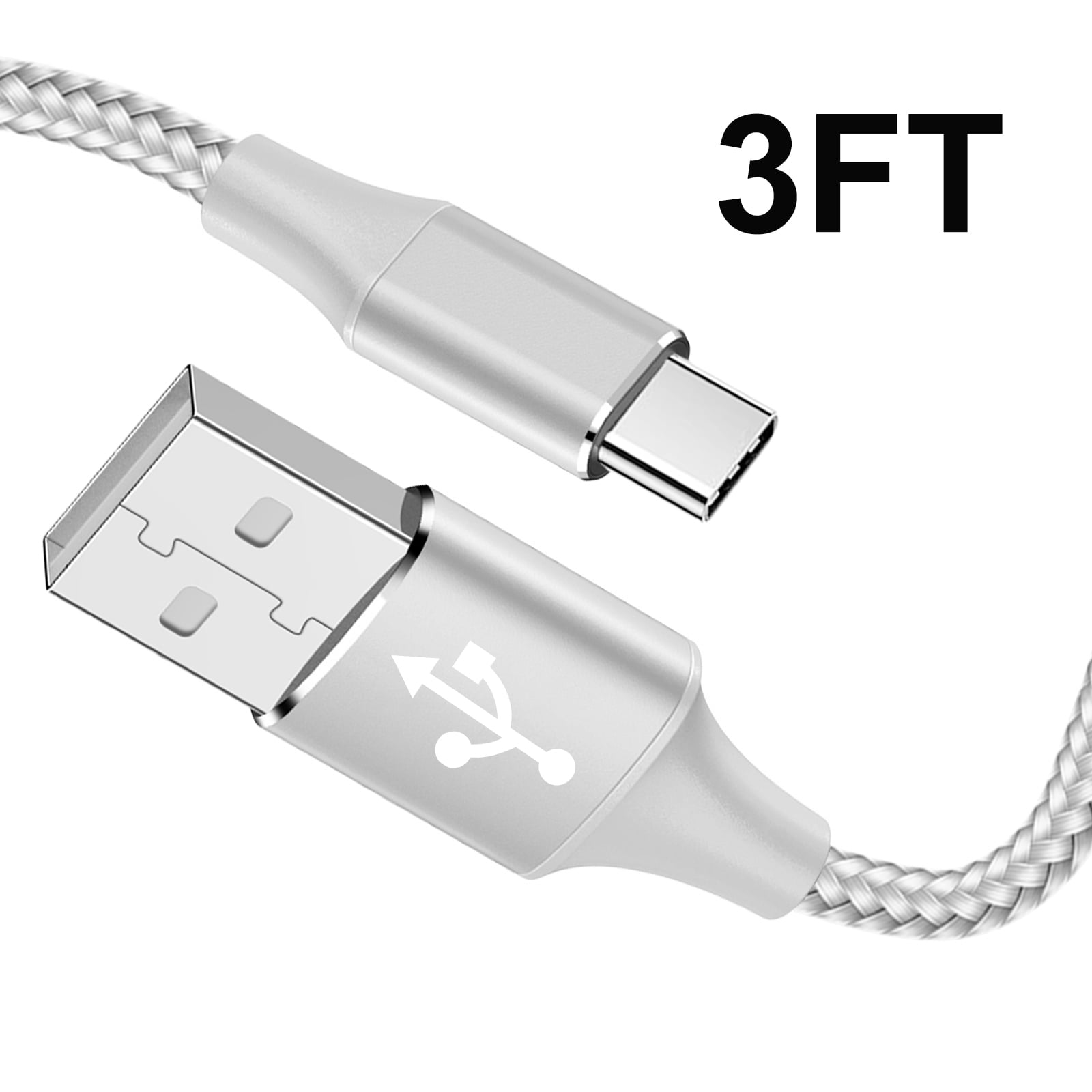 USB to USB C Cable 3ft Type C Charger Cord for Samsung Galaxy A10e A20 A50 A51 A71,S20 S10 S9 S8 Plus S10E,Note 20