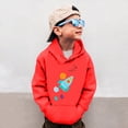 thumbnail image 2 of EDFBUYKRS Sweatshirts Garçons Col Rond Camion Chemise Dinosaure Manches Longues Pull Tops Tees, 2 of 4