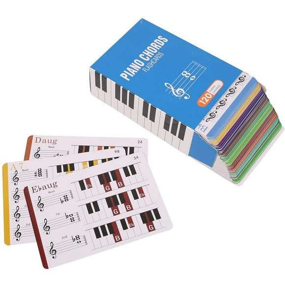 2025 Clearanace, Piano Chord Flashcards,Educational Flashcards Teacher or Home Study Learning Tool for Piano Players Adults Kids,Beginner Music Students