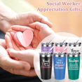 thumbnail image 6 of Gingprous Appreciation Gifts for Social Works Practitioner, 20oz Multicolor Insulated Travel Tumblers with Badge Holders Bookmarks Pens, Birthday Graduation Christmas Gifts, 6 of 8