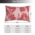 thumbnail image 2 of KLL Red Meat Pillow Covers Envelope Closure,Super Soft and Cozy Fuzzy Fleece Pillow Case Cover (No pillow core） 16"x24", 2 of 5