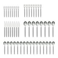 thumbnail image 1 of Mainstays 48 Piece Stainless Steel and Plastic Flatware Set with Tray, Gray, Service for 8, 1 of 6