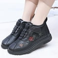 thumbnail image 5 of YLYL Women Winter Snow Boots Waterproof Non Slip Soft Warm Fur Lined Slip on Walking Shoes, 5 of 9