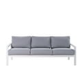 thumbnail image 6 of Mod Greyson 4-Piece Outdoor Conversation Set, with 2 Aluminum Side Chairs, Sofa, Slat Top Coffee Table, Plush Grey Cushions, Rust-Resistant, All-Weather - GRYSN4PC-GRY, 6 of 9