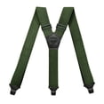 thumbnail image 3 of SGFCWSX Men's Y-Back Suspenders, Adjustable 4-Clip Elastic Casual Formal Army Green, 3 of 3