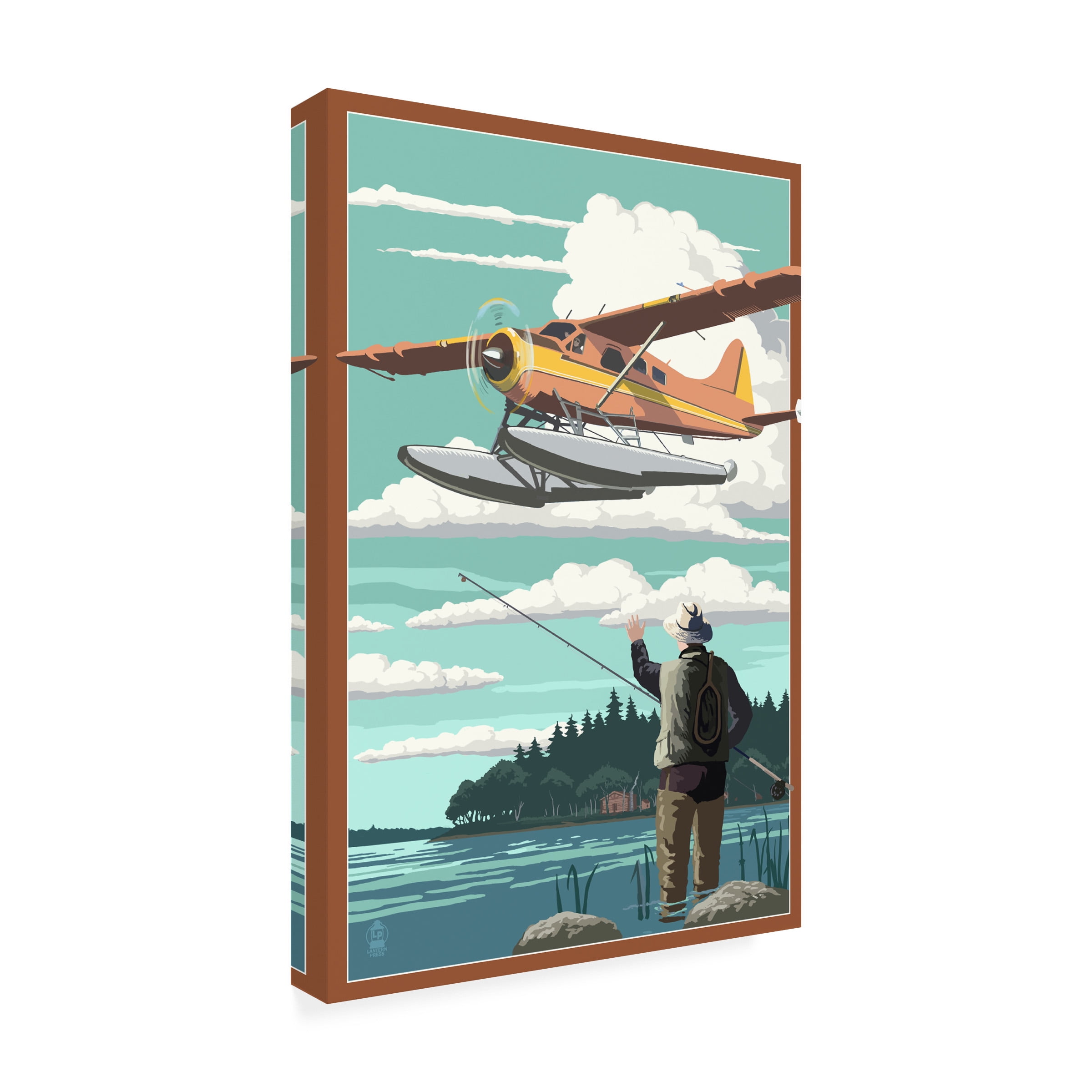 Lantern Press 'Fishing 1' Canvas Art