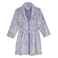 Sleep On It Girls Frosted Flannel Fleece Collar Robe Set with Matching