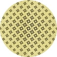thumbnail image 1 of Ahgly Company Machine Washable Indoor Round Transitional Sun Yellow Area Rugs, 7' Round, 1 of 7
