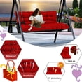 thumbnail image 3 of XXLYY Porch Swing Cushions, Waterproof Swing Replacement Cushions with Backrest and Ties, Garden Bench Seat Cushion, Outdoor Porch Patio Swing Non-Slip Chairs Pad, 3 of 6