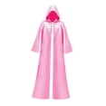 thumbnail image 2 of Cape à Capuche d'Halloween, Robe de Déguisement de Mascarade Longue Cape à Capuche Robe pour Rassemblement Vintage Pâques Fête Punk Rose G, 2 of 10