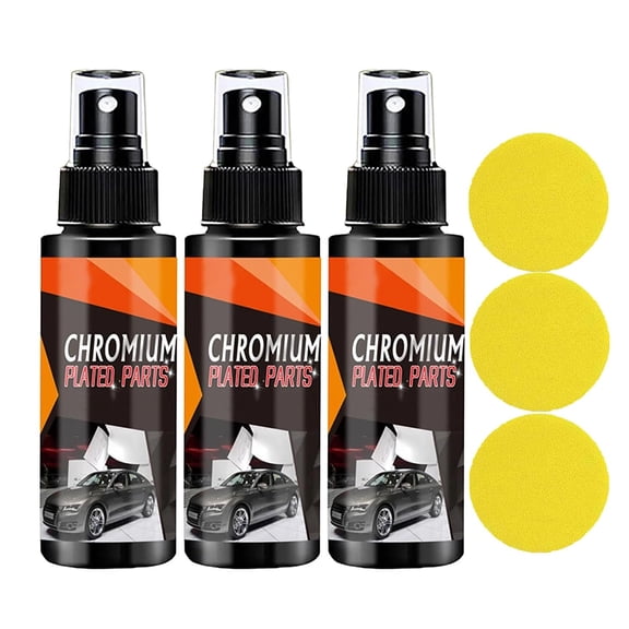 Car Metal Chrome Polish & Cleaner, Polishing & Rust Remover Spray for Cars
