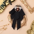 thumbnail image 4 of Miangastore 1 Pce Broche Rétro Nœud Papillon Abeille pour Femmes Filles (Noir), 4 of 8
