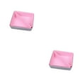 thumbnail image 3 of QualitChoice Home Hotel Felt Keys Tapes Phone Watch Storage Box Living Room Drawer Pens Remotes Jewellery Organizer Container Light Grey Pink 2PCS, 3 of 6