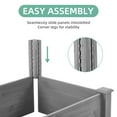 thumbnail image 5 of Garden Pots Over Ground Raised Garden Bed 96x28x10'', Large Long Planter Box for Outdoor, Tool-Free Assembly,Outdoor Garden Planters, 5 of 12