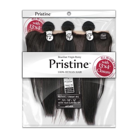 Pristine 11A Straight 3PCS   HD 13x4 Closure