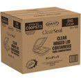 thumbnail image 4 of ClearSeal Hinged-Lid Plastic Containers, 8.25 x 8.25 x 3, Clear, Plastic, 125/Pack, 2 Packs/Carton | Bundle of 2, 4 of 6