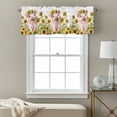 thumbnail image 3 of Sunflower Pig Valance Curtain for Windows Country Oil Painting Yellow Floral Pig Rod Pocket Curtain Valances Short Window Treatments Panels for Kitchen Bathroom Laundry Room Basement 42 x 18 Inch, 3 of 9