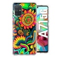 thumbnail image 1 of MUNDAZE Samsung Galaxy A71 5G Shockproof Clear Hybrid Protective Phone Case Neon Psychedelic Indie Hippie Sunflowers Cover, 1 of 5