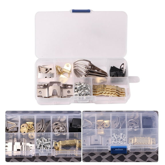 SEWOART Picture Hangers Hanger Angled Nail Design Metal 1 Set For Wall Installation