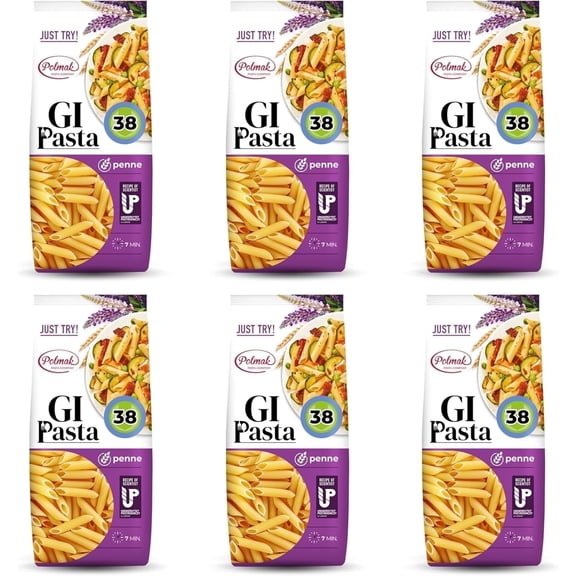 6-PACK: Polmak GI Penne Pasta, Low GI, Protein-Rich, High Fiber, 8.8 oz